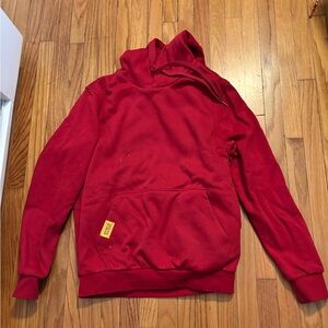Ororo Red Hoodie with Front Pocket